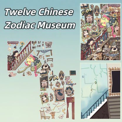 Fairy Tale Fun Space 3D Sticker | 4 Cute Miniature Scenes