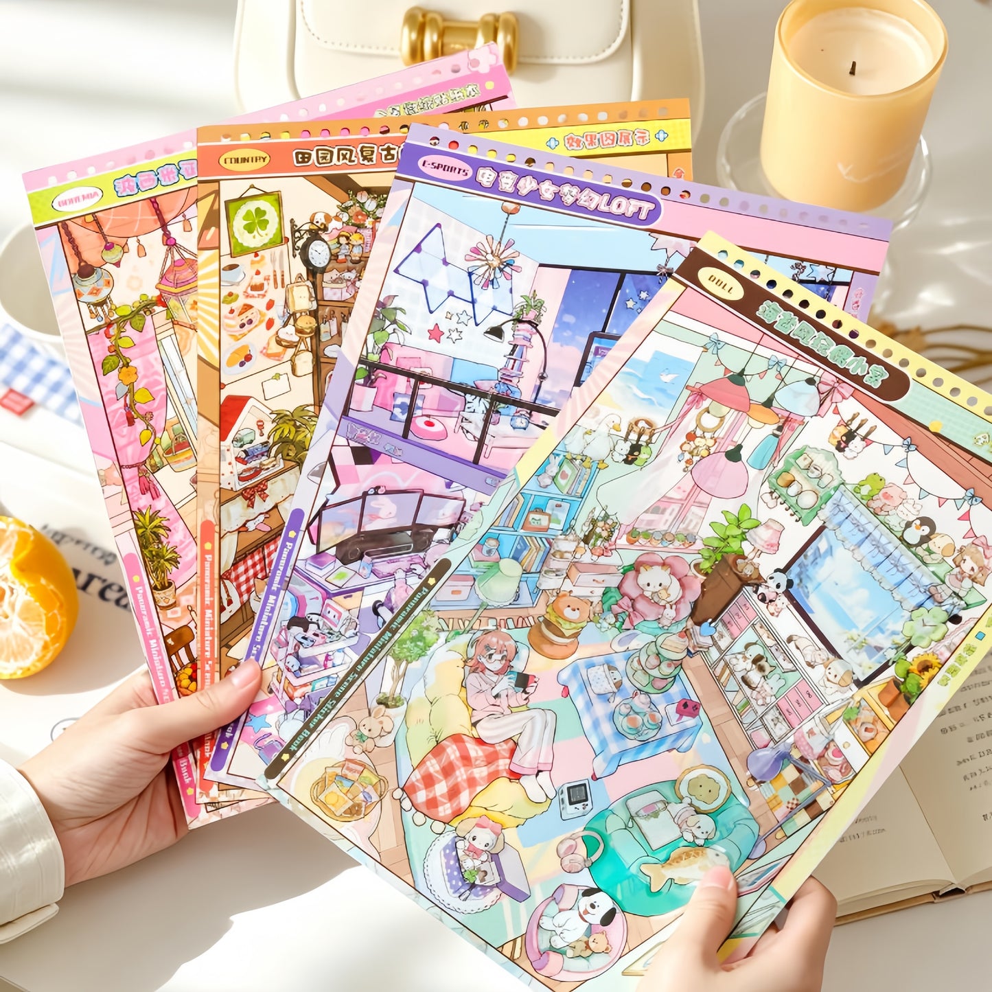 Girls’ Dream House 3D Sticker Book