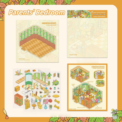 Arrietty's Home 3D Sticker | 3 Cute Miniature Scenes
