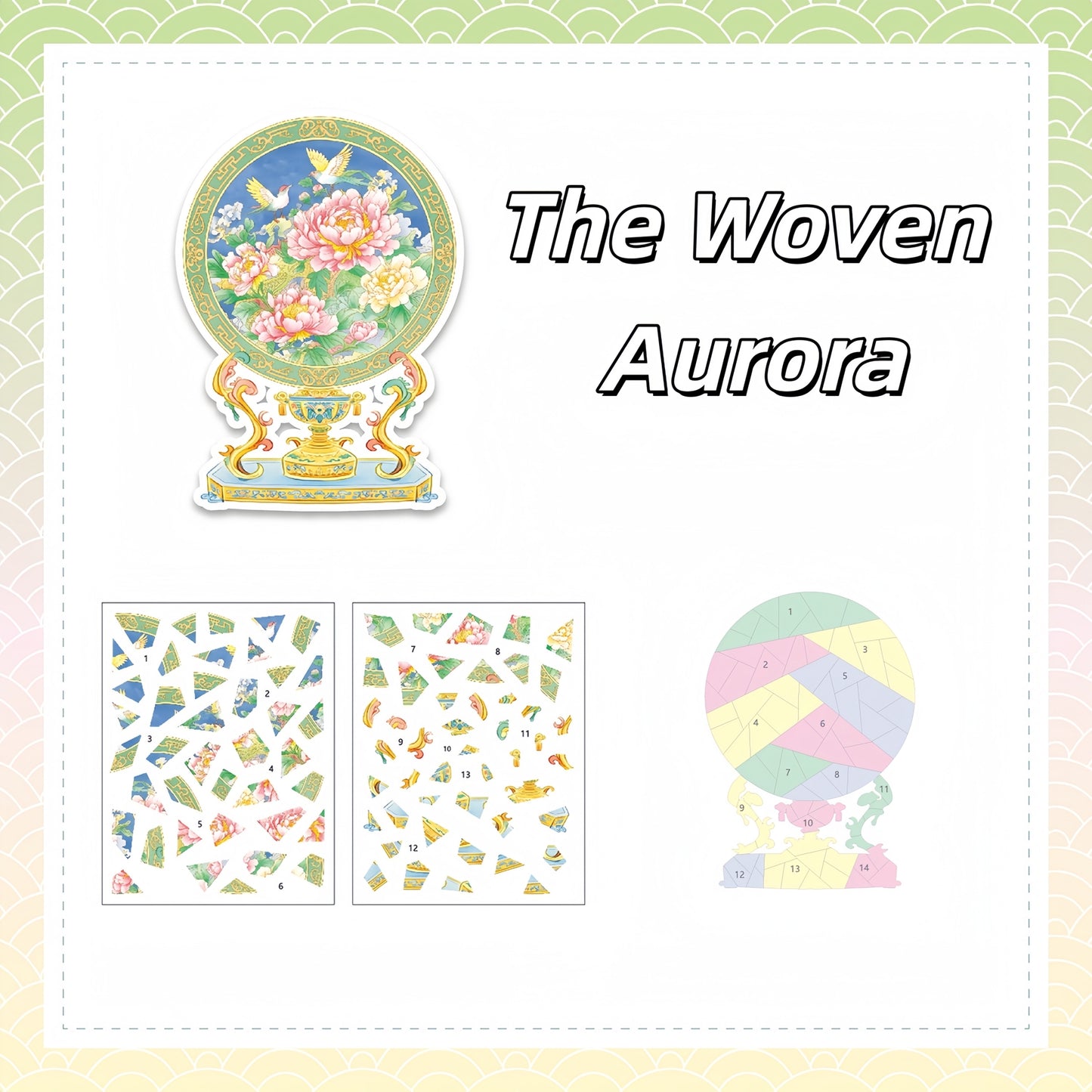 Antique Restoration 3D Sticker | 4 Cute Miniature Scenes