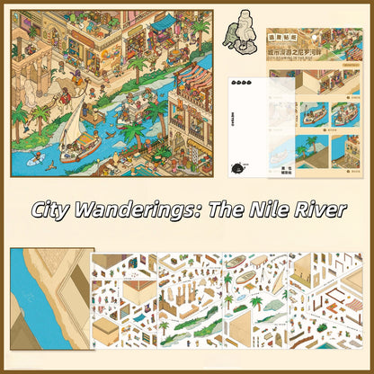 Warm Daily Life 3D Sticker | 7 Cute Miniature Scenes