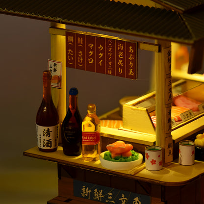 Sushi Bar DIY Miniature House - English Instructions
