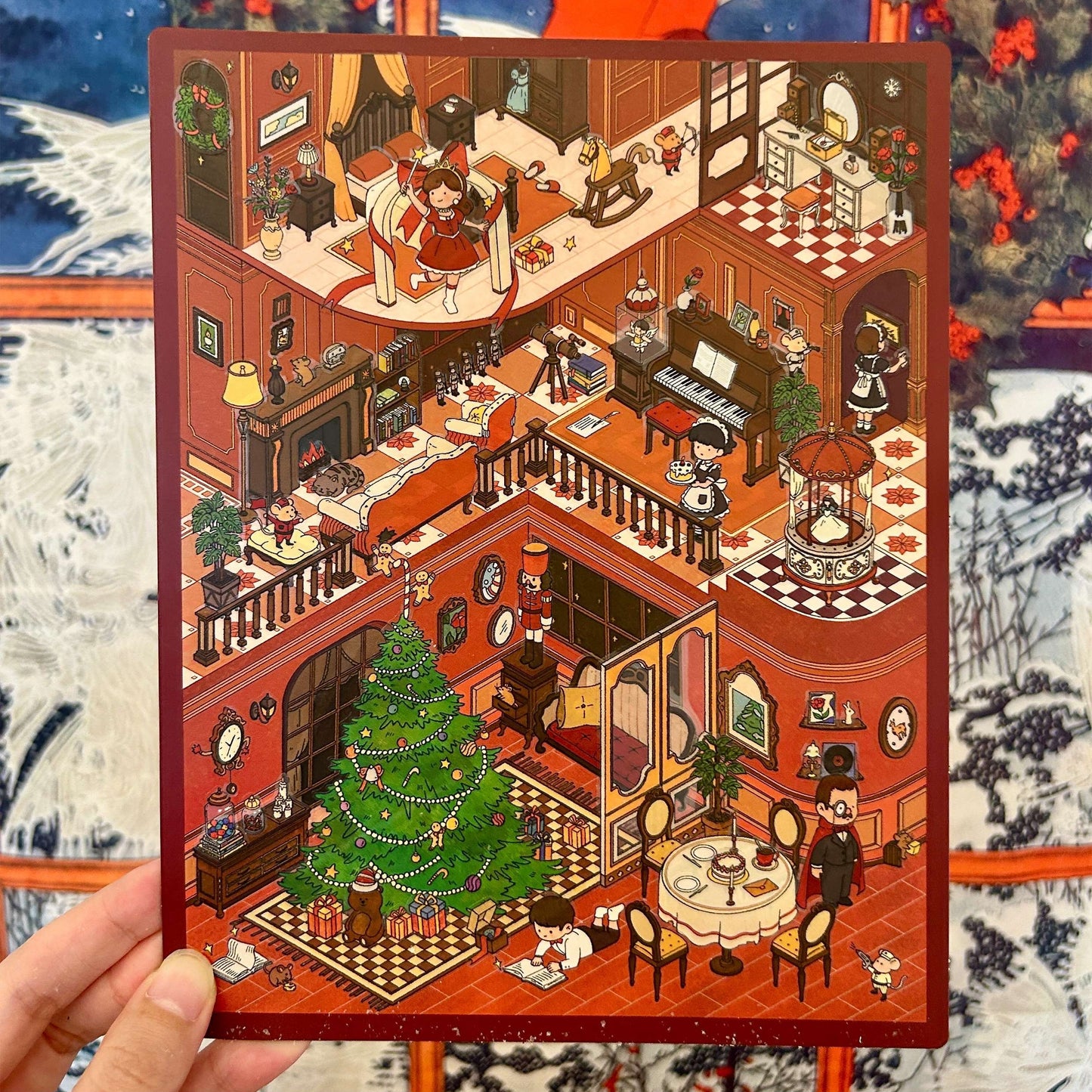The Nutcracker 3D Sticker | 3 Cute Miniature Scenes