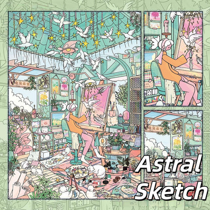 Whimsical Life 3D Sticker | 5 Cute Miniature Scenes