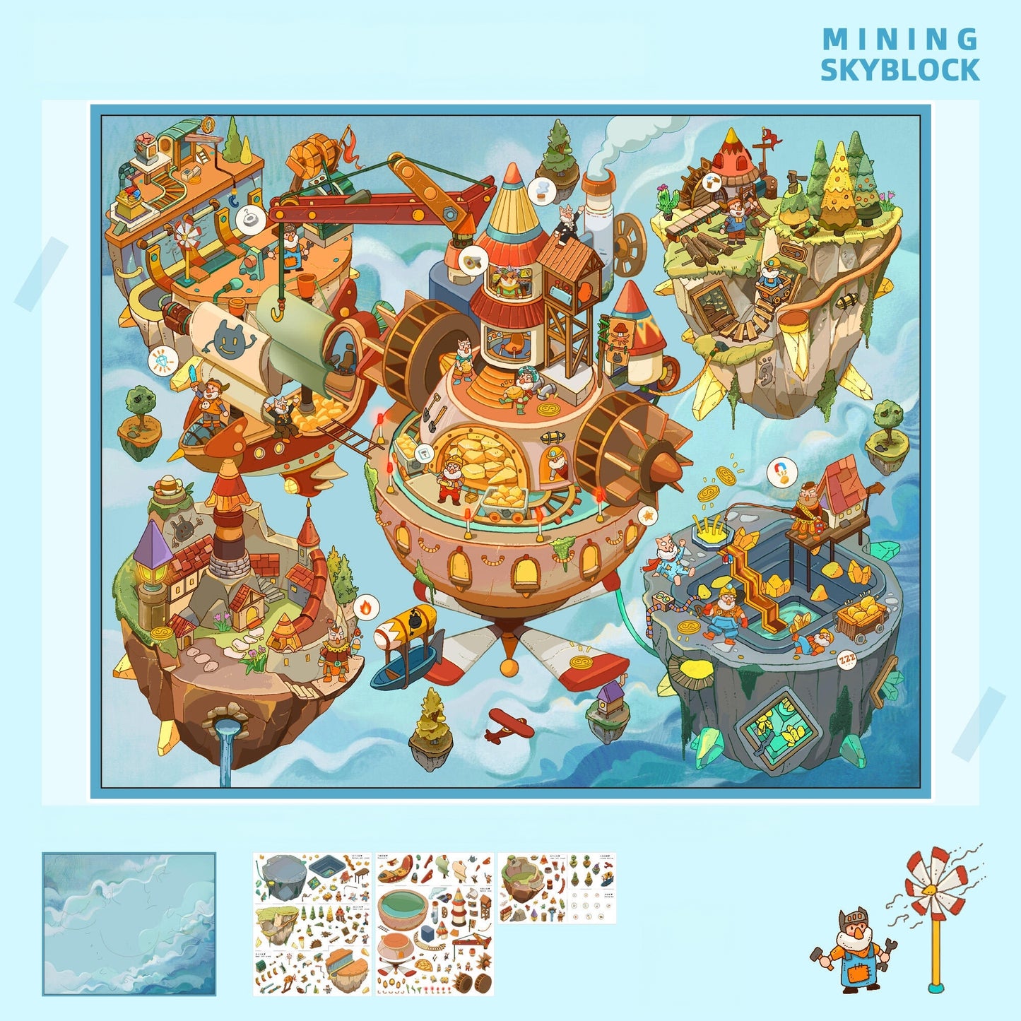 Wonderlands 3D Sticker | 5 Cute Miniature Scenes