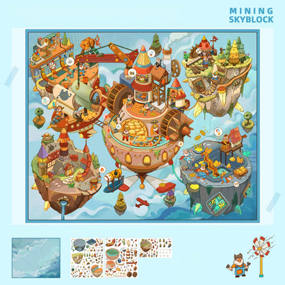 Wonderlands 3D Sticker | 5 Cute Miniature Scenes