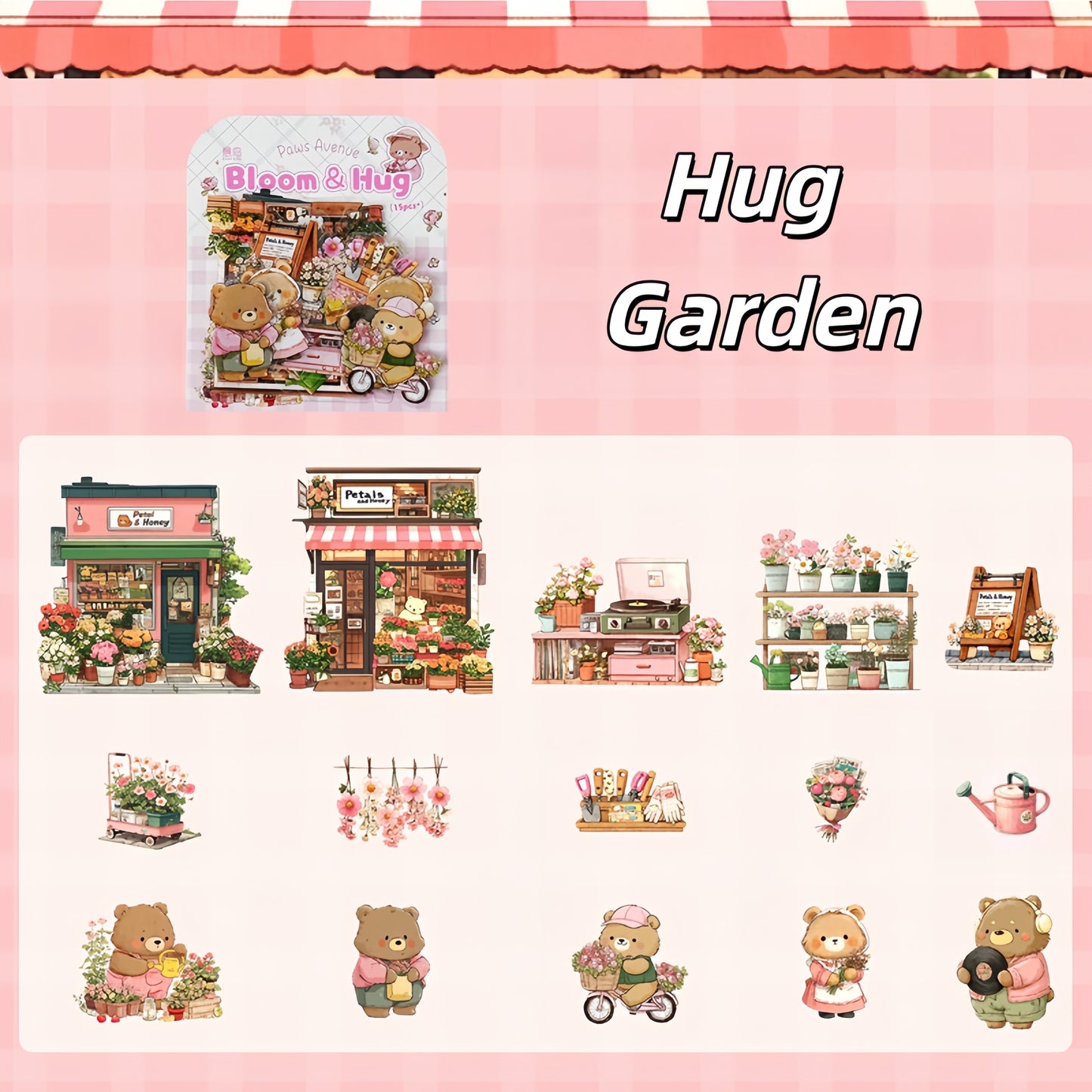 Paws Avenue 3D Sticker | 6 Cute Miniature Scenes