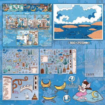 Dreamscape Chronicles 3D Sticker | 5 Cute Miniature Scenes