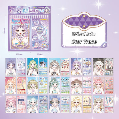 Girl’s Nail Shop 3D Sticker Book