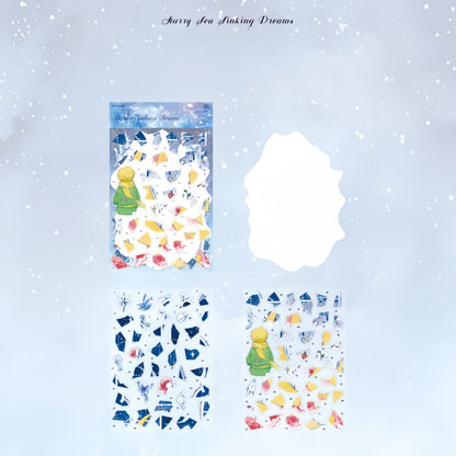 Prince and Rose 3D Sticker | 4 Cute Miniature Scenes