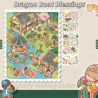 Paperfairy Tale 3D Sticker | 4 Cute Miniature Scenes