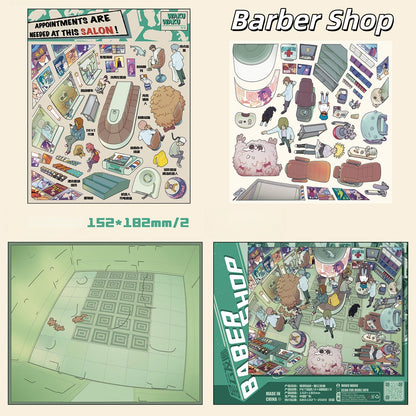 Apopa in Space 3D Sticker | 4 Cute Miniature Scenes