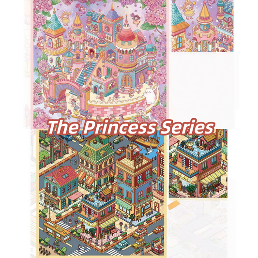 The Princess Series 3D Sticker | 2 Cute Miniature Scenes