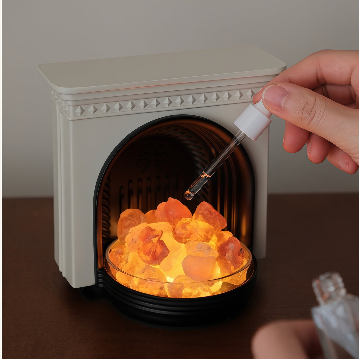 Fireplace Crystal Aromatherapy Lamp
