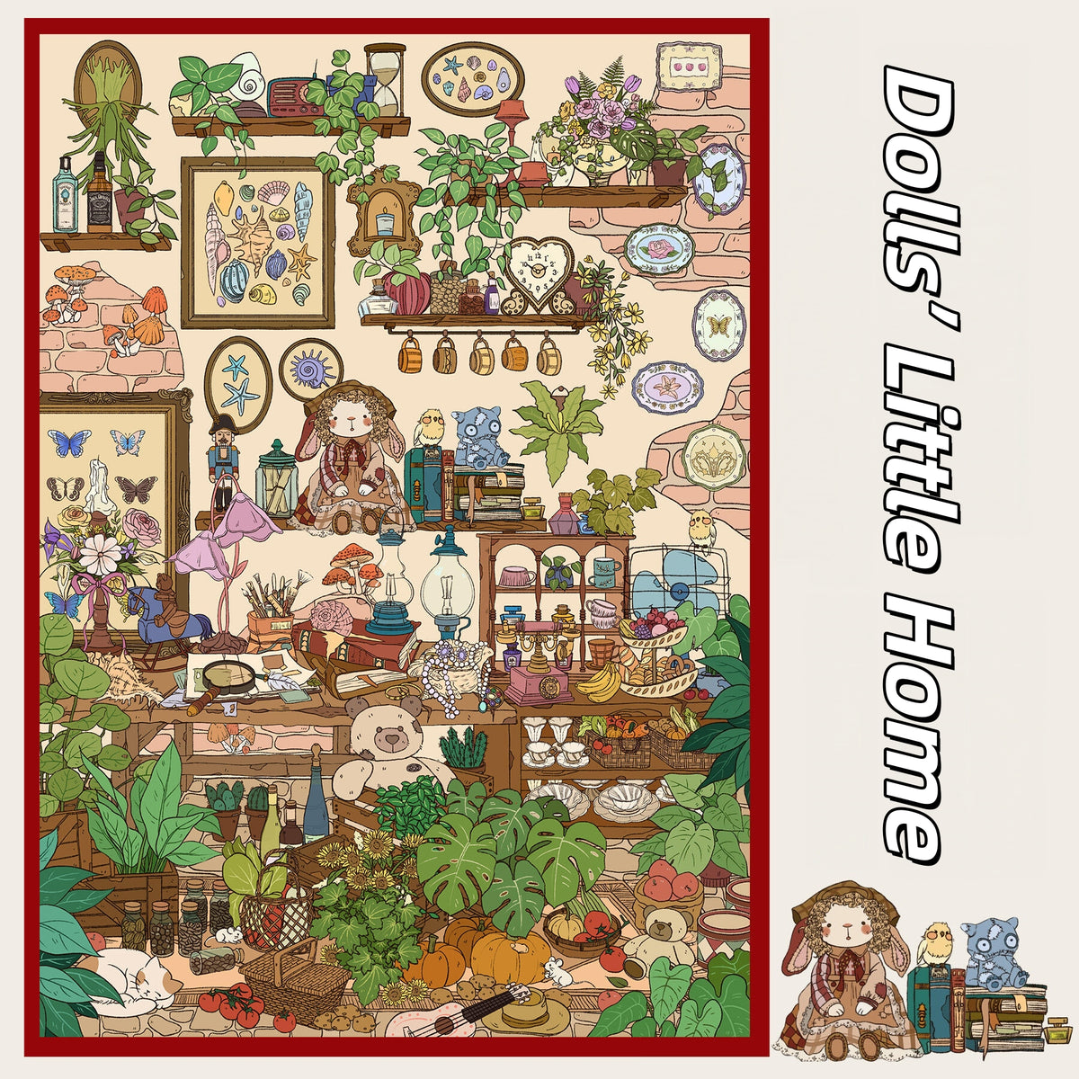 Enjoying Leisure Time 3D Sticker | 3 Cute Miniature Scenes