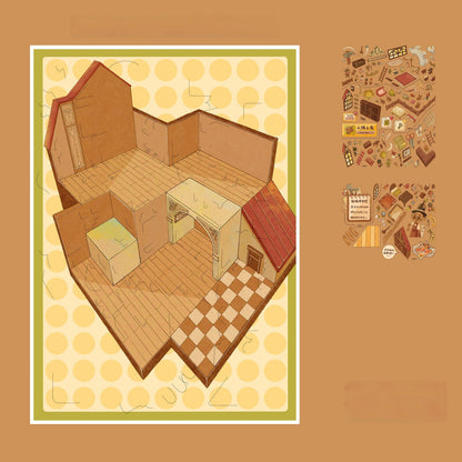 Storybook 3D Sticker | 3 Cute Miniature Scenes