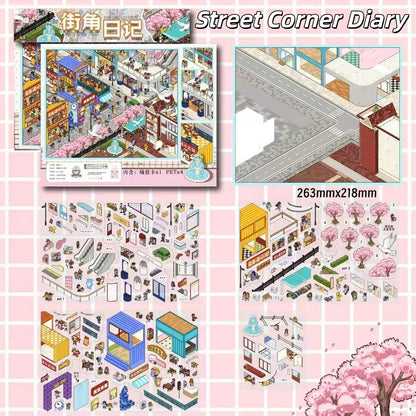 Summer Projects 3D Sticker | 4 Cute Miniature Scenes