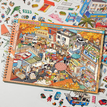 Seasonal Scenes 3D Sticker Book