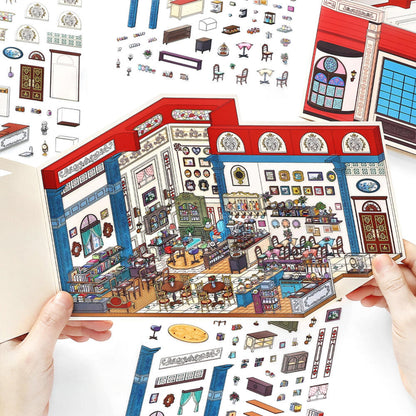 Rome Hotel 3D Sticker | 4 Cute Miniature Scenes