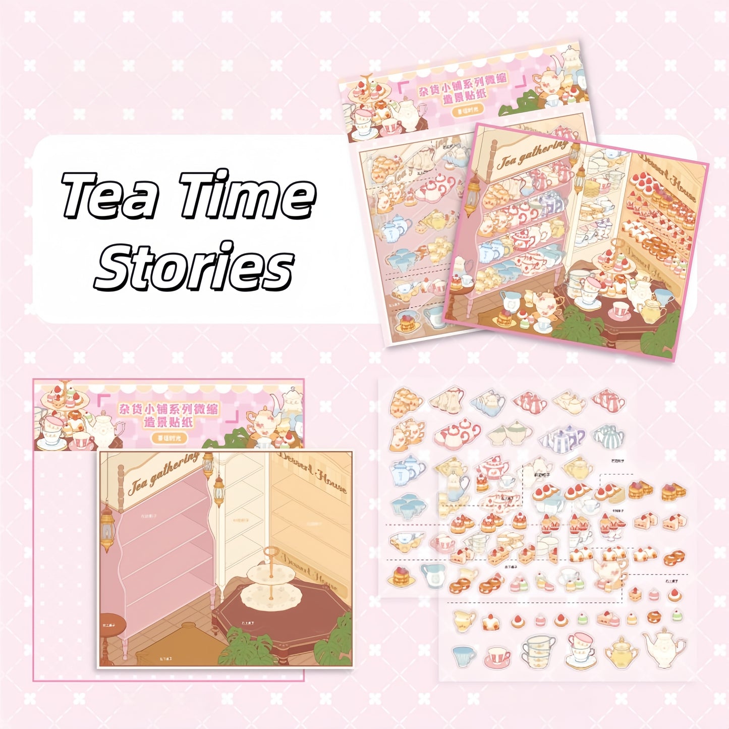 General Store 3D Sticker | 6 Cute Miniature Scenes