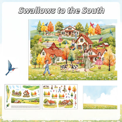Scenery and Beauty 3D Sticker | 4 Cute Miniature Scene