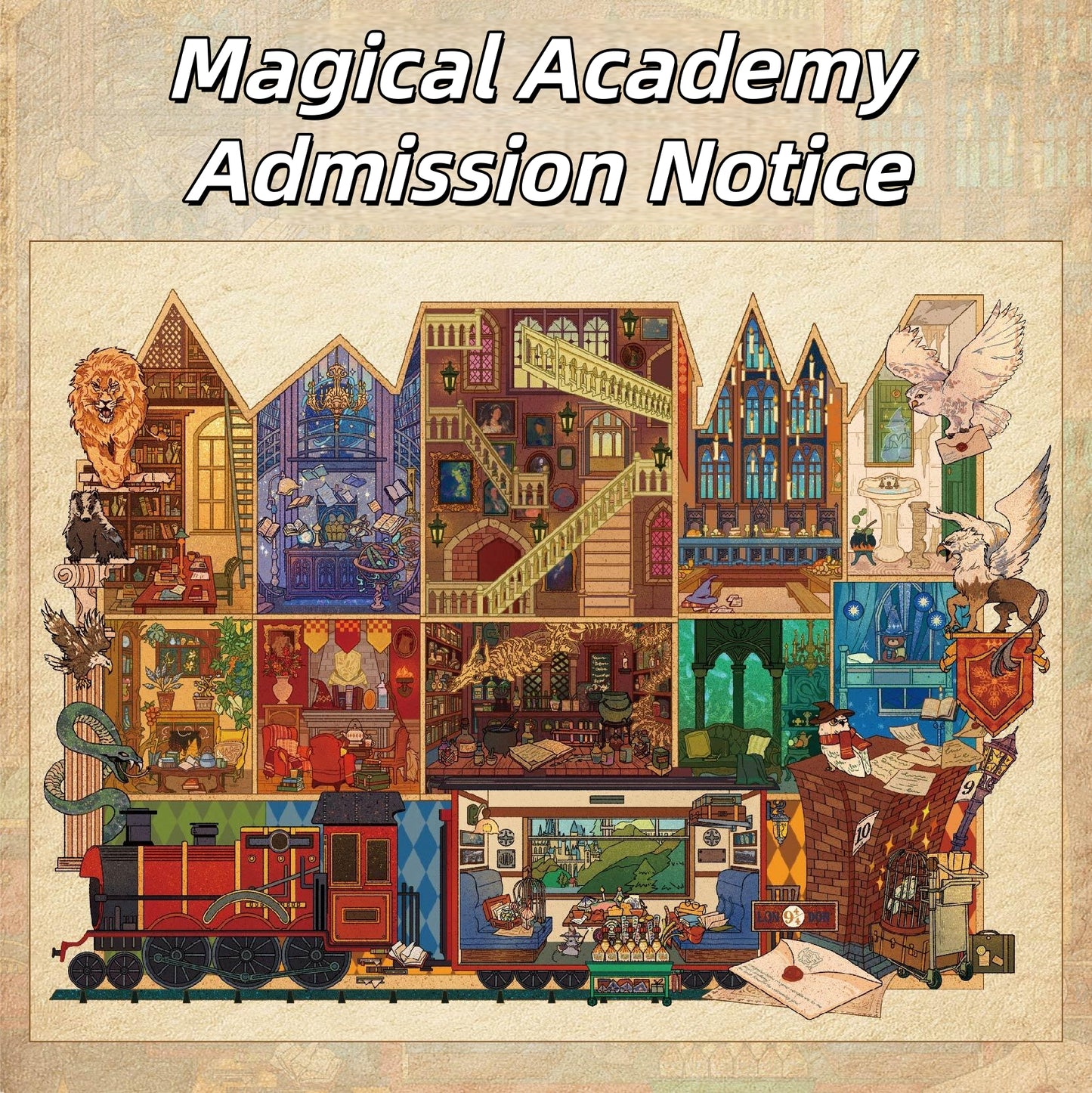 Magic World 3D Sticker | 2 Cute Miniature Scenes