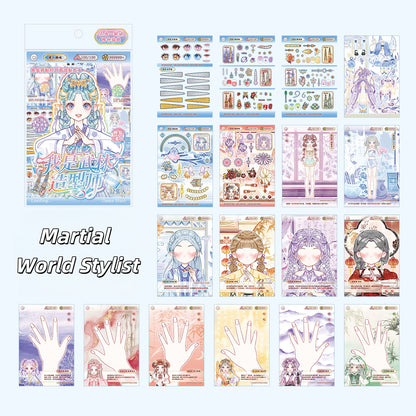 Time Travel Dress Up 3D Sticker Book