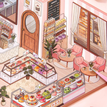 Sweet Time 3D Sticker | 2 Cute Miniature Scenes