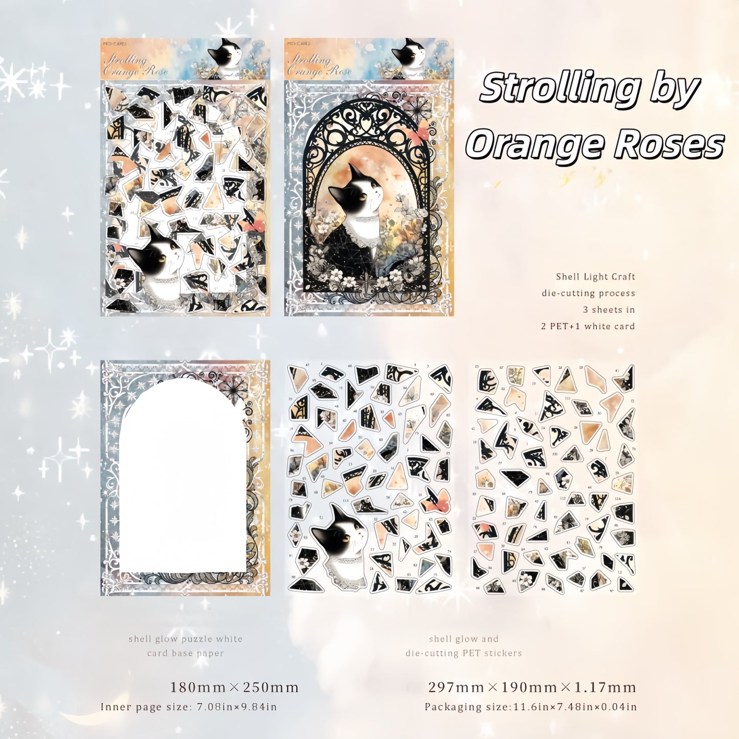 Whispers by the Window 3D Sticker | 4 Cute Miniature Scene