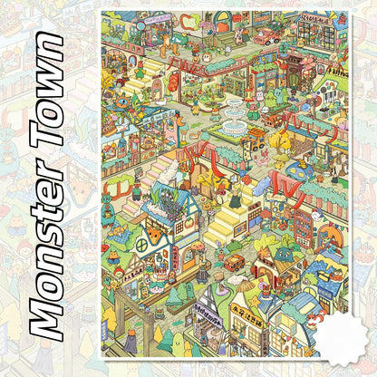 Street Views 3D Sticker | 6 Cute Miniature Scenes