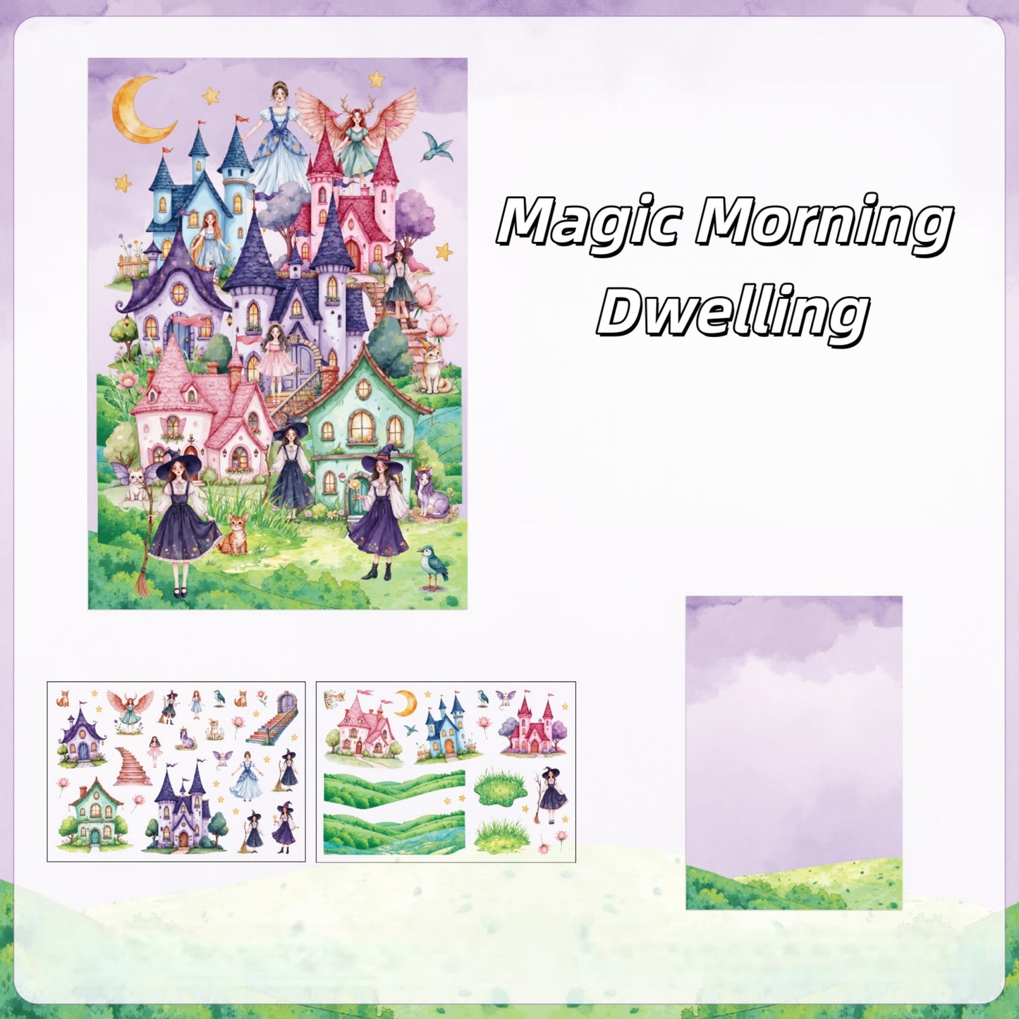 Dream Containment 3D Sticker | 4 Cute Miniature Scenes