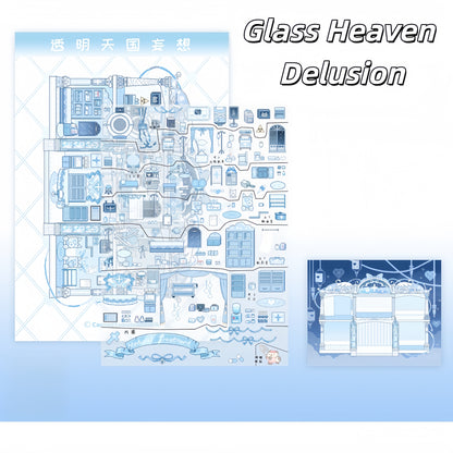 Fragile Sweets 3D Sticker | 2 Cute Miniature Scenes