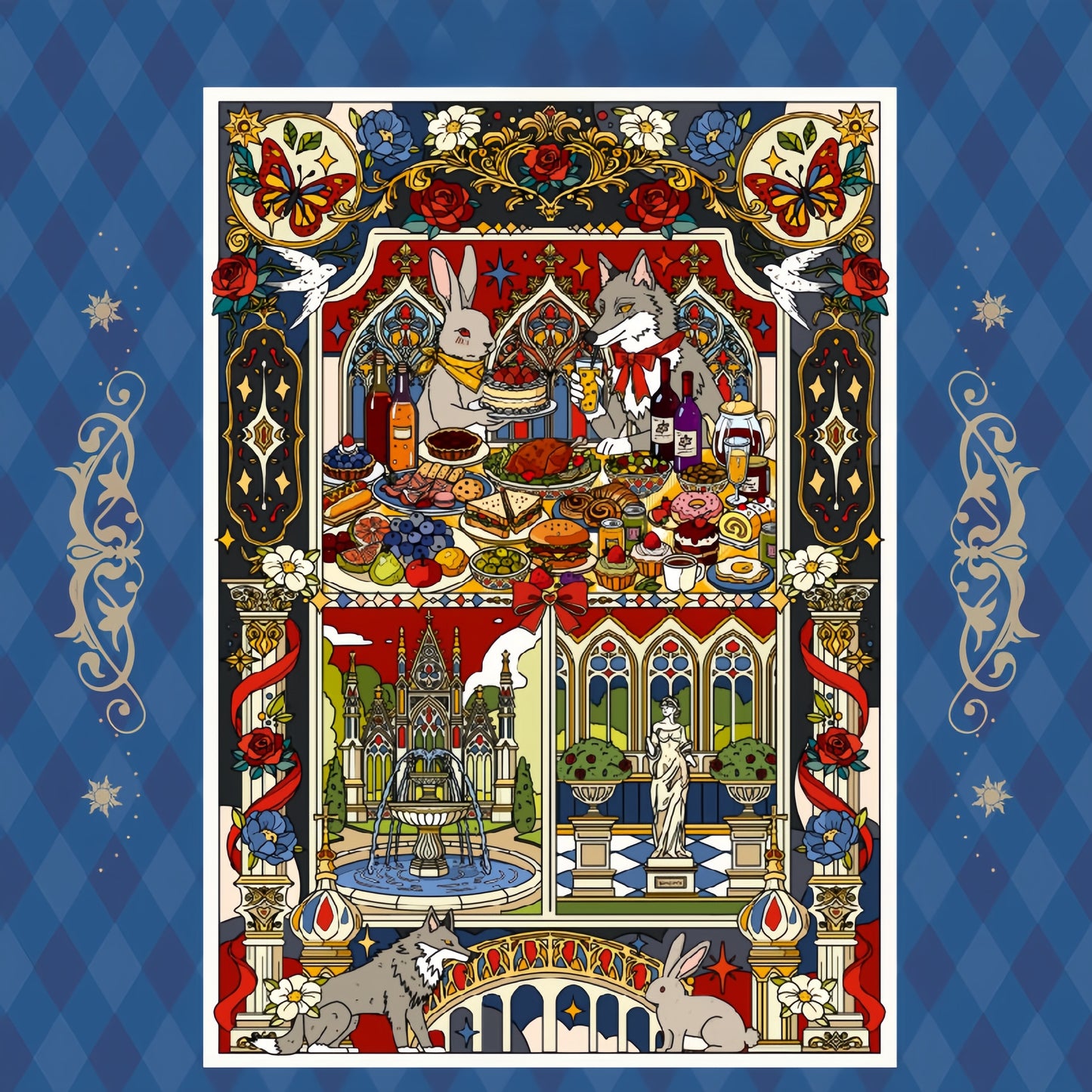 Kaleidoscope Series 3D Sticker | 2 Cute Miniature Scenes