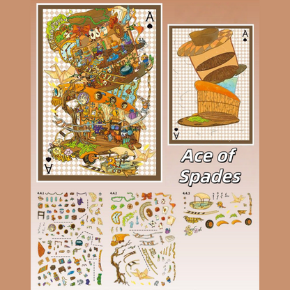 Ace Alice 3D Sticker | 4 Cute Miniature Scenes