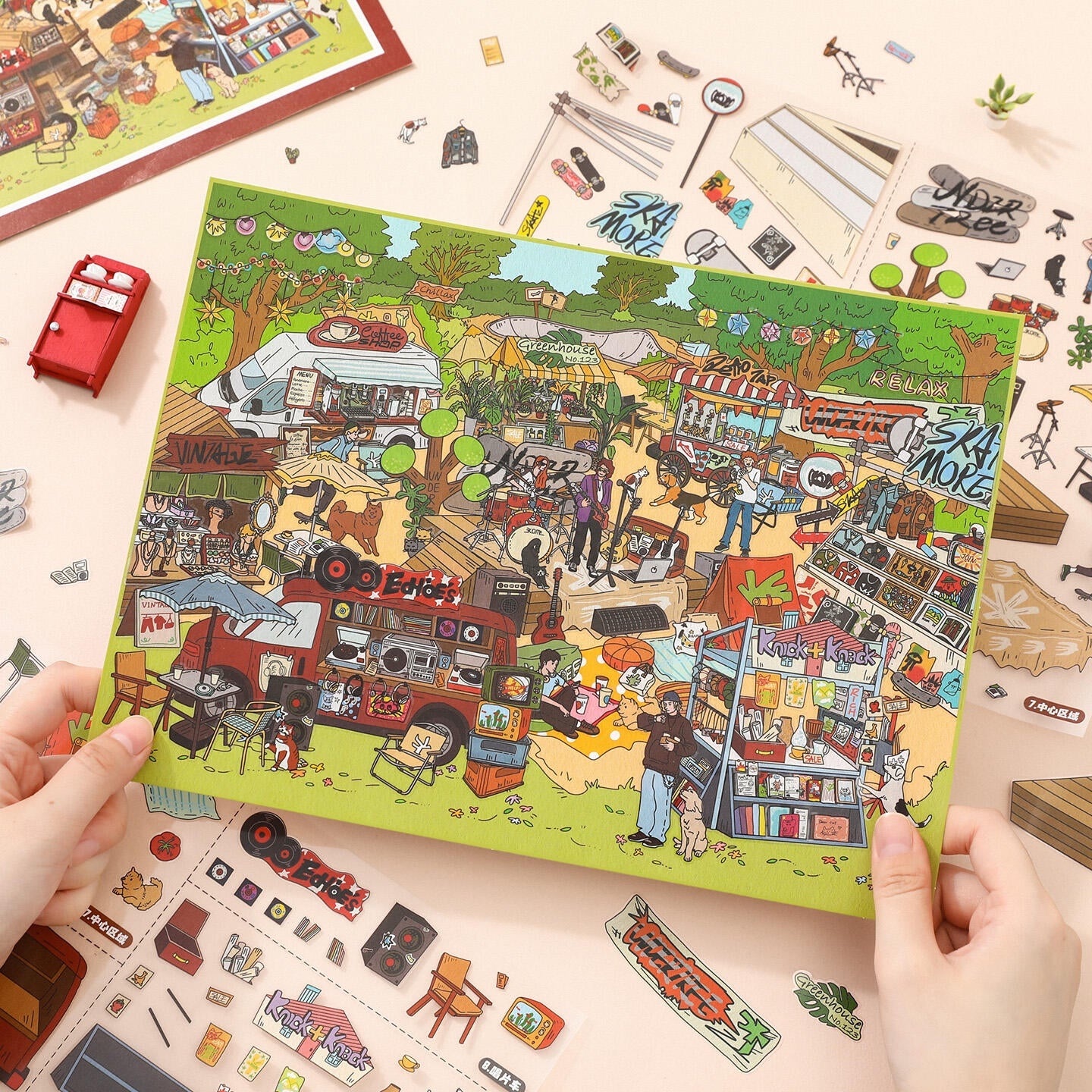 Afternoon Park 3D Sticker