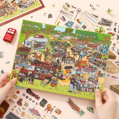 Afternoon Park 3D Sticker