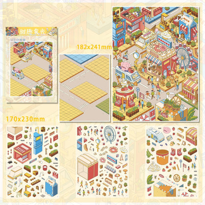 Sweet Seasons 3D Sticker | 5 Cute Miniature Scenes