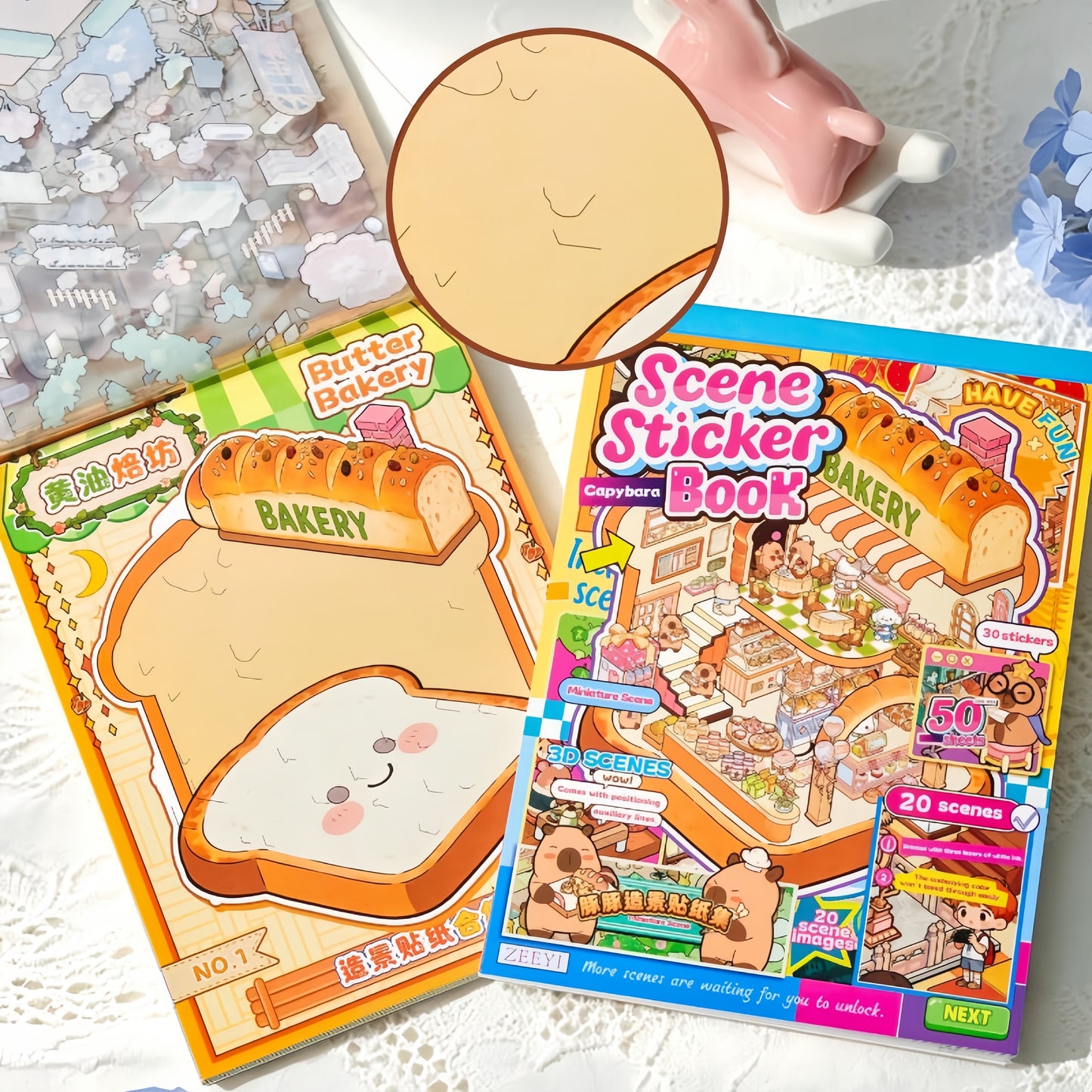 Capybara Shop 3D Sticker Book