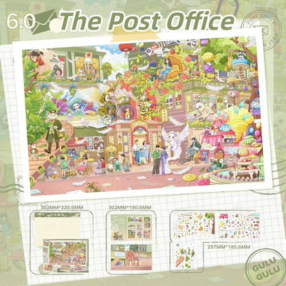 The Stamp & The Spoon 3D Sticker | 2 Cute Miniature Scenes