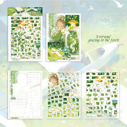 Rhythmic Film 3D Sticker | 4 Cute Miniature Scenes