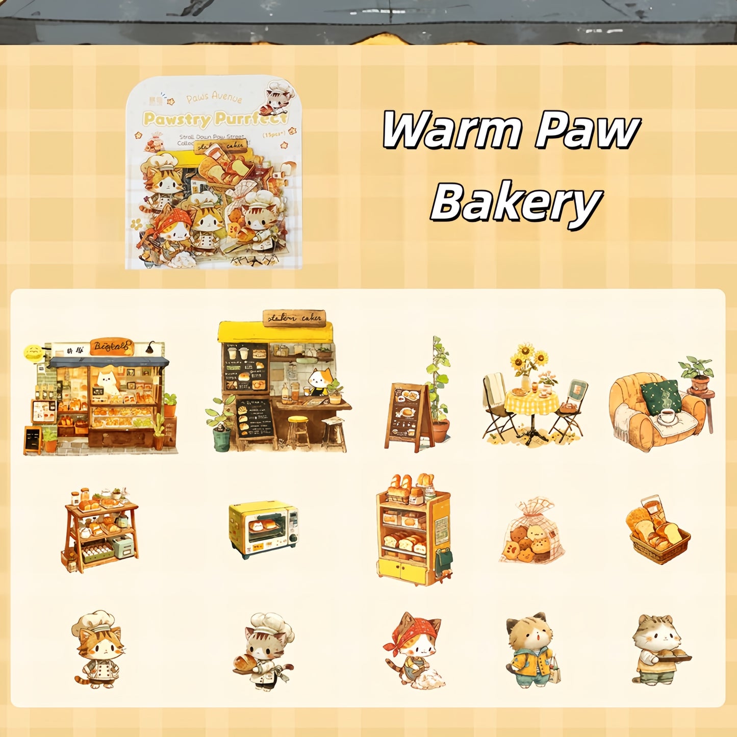 Paws Avenue 3D Sticker | 6 Cute Miniature Scenes