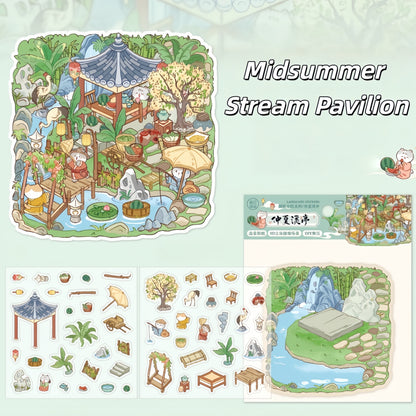Poetics of Dwelling 3D Sticker | 6 Cute Miniature Scenes