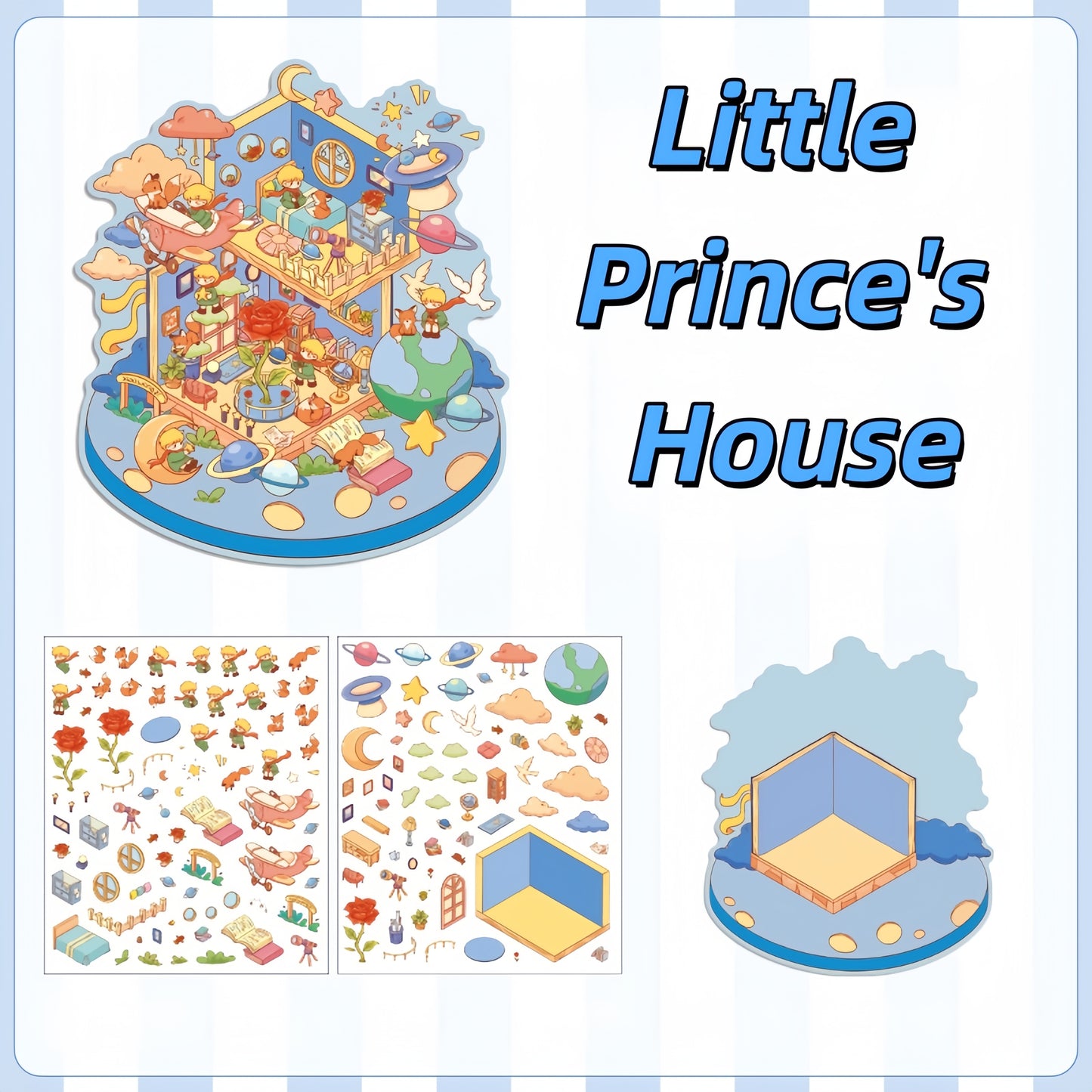 Fairy Tales 3D Sticker | 4 Cute Miniature Scenes