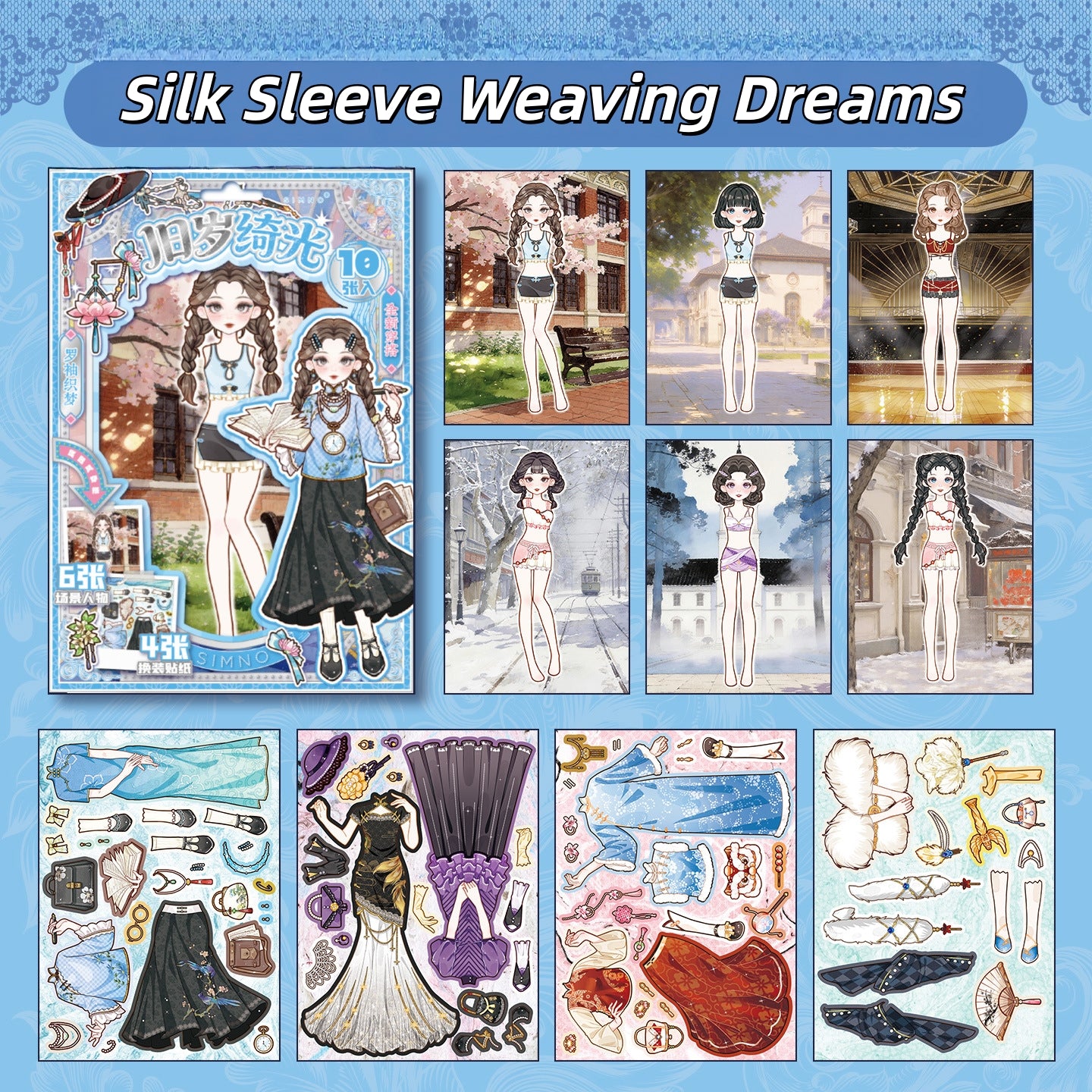 Republican Era Style Dress Up 3D Sticker Book