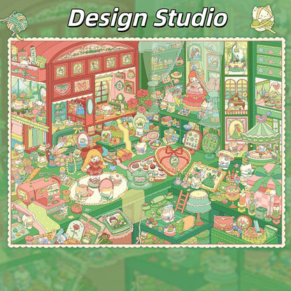 Where Spring Stays 3D Sticker | 6 Cute Miniature Scenes