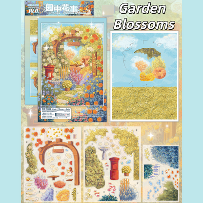 Blossom & Melody Tales 3D Sticker | 4 Cute Miniature Scenes