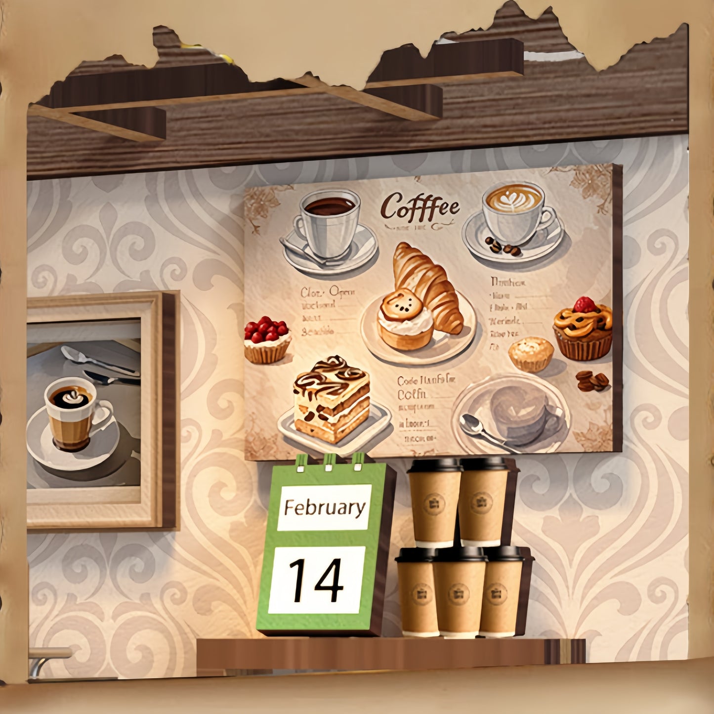 Country Coffee House DIY Miniature House - English Instructions
