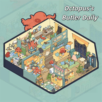 Dream Daily 3D Sticker | 2 Cute Miniature Scenes
