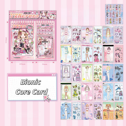 Dreamcore Dress Up 3D Sticker Book