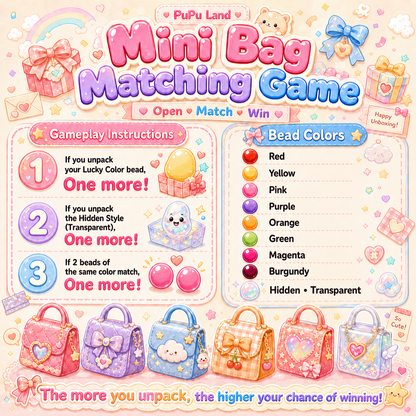Mini Bag Matching Game - Limited-Time Extra Lucky Box Bonus 🎁